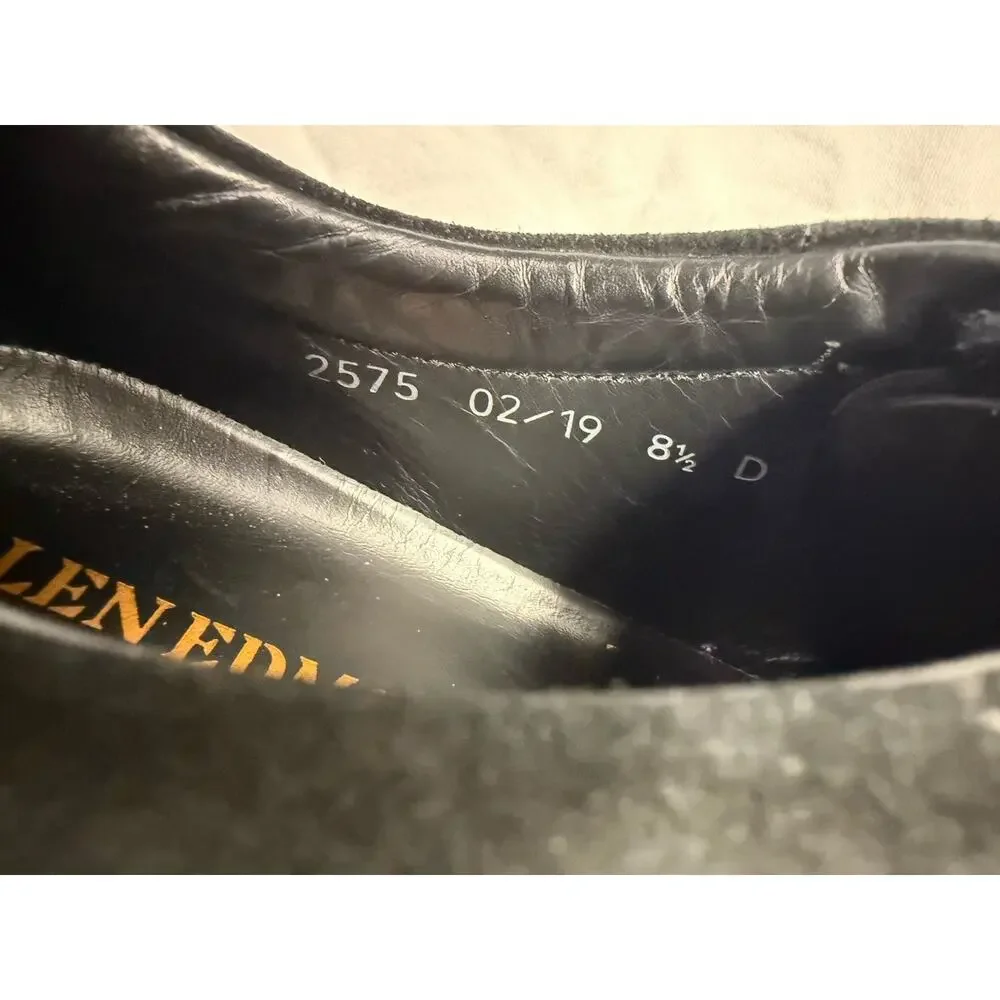 Allen Edmonds "Cooper" sneakers suede leather Men’s Size 8.5 D Black Handcrafted - Picture 2 of 15